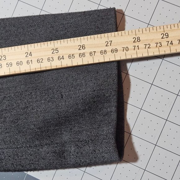 Banana Republic Mens Gray Herringbone Blazer 44L Two-Button Suit Jacket Long Sle - Picture 14 of 16